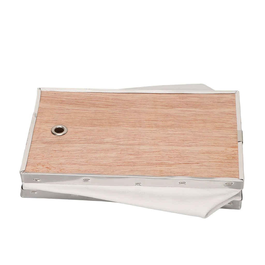 Bee Smoker Bellow PVC Leather Plywood Box Beekeeping Equipment Replacement with Clip for Beehive