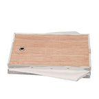 Bee Smoker Bellow PVC Leather Plywood Box Beekeeping Equipment Replacement with Clip for Beehive