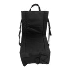 Folding Stadium Chair Adjustable Angle 600D Oxford Cloth Portable Bleacher Cushions with Pocket for Sandbeach Picnic BBQ Black