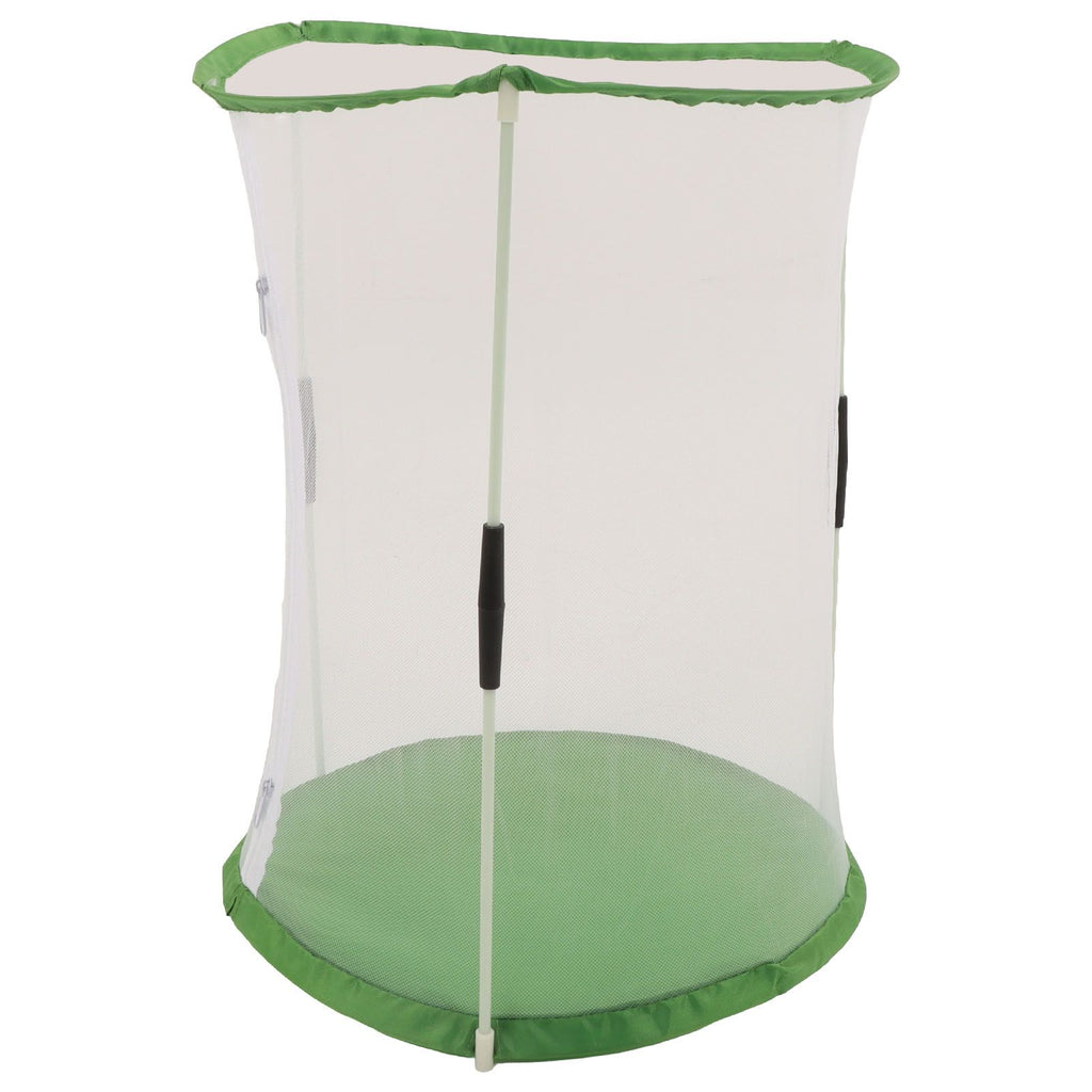 Cylindrical Butterfly and Insect Observation Cage Transparent Mesh Habitat Cage for Ornamental Plants