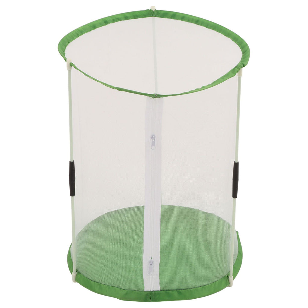 Cylindrical Butterfly and Insect Observation Cage Transparent Mesh Habitat Cage for Ornamental Plants
