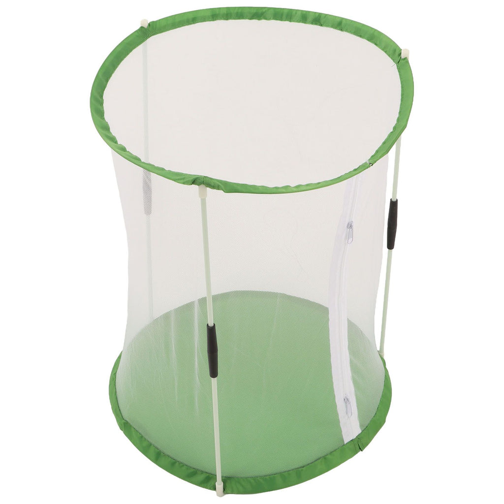 Cylindrical Butterfly and Insect Observation Cage Transparent Mesh Habitat Cage for Ornamental Plants