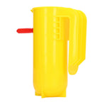 Lamb Milk Feeder Bottle 800ML Scale Accurate Quantitative Small Animal Calf Goat Pacifier Feeder Milk Bottle with Hand Grip Yellow