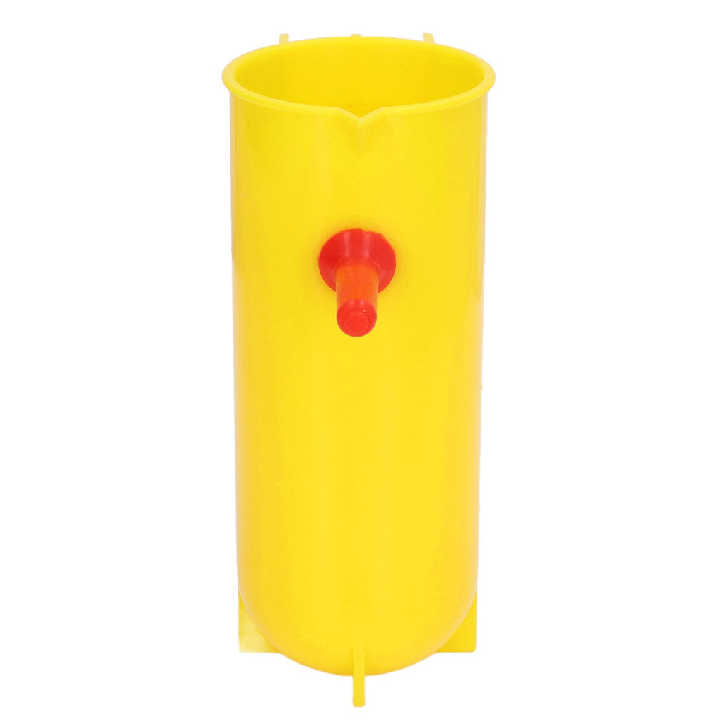 Lamb Milk Feeder Bottle 800ML Scale Accurate Quantitative Small Animal Calf Goat Pacifier Feeder Milk Bottle with Hand Grip Yellow