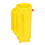 Lamb Milk Feeder Bottle 800ML Scale Accurate Quantitative Small Animal Calf Goat Pacifier Feeder Milk Bottle with Hand Grip Yellow