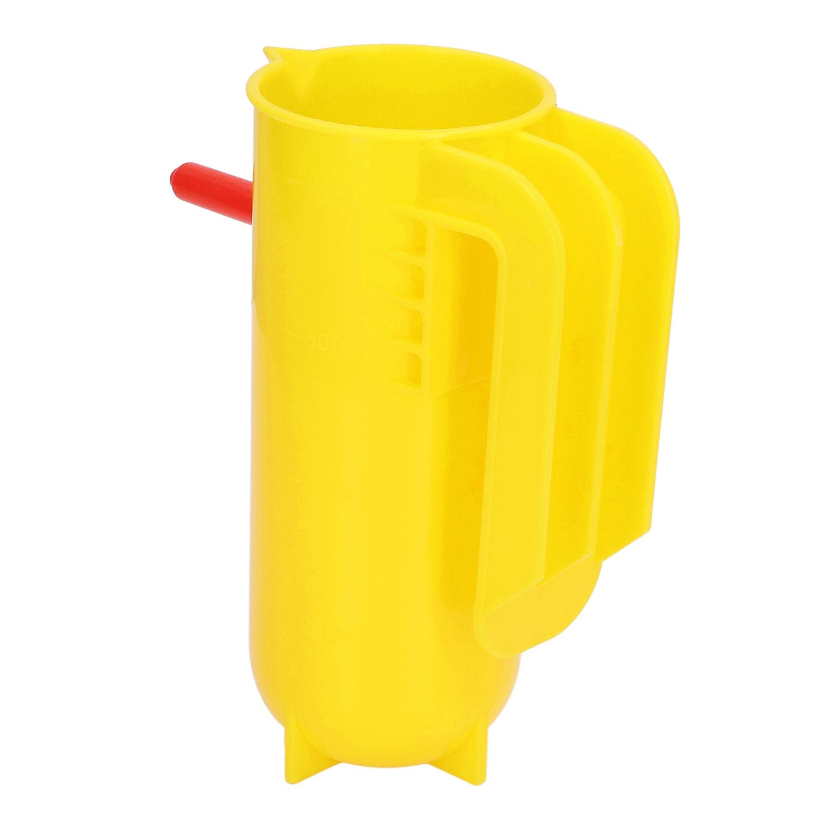 Lamb Milk Feeder Bottle 800ML Scale Accurate Quantitative Small Animal Calf Goat Pacifier Feeder Milk Bottle with Hand Grip Yellow