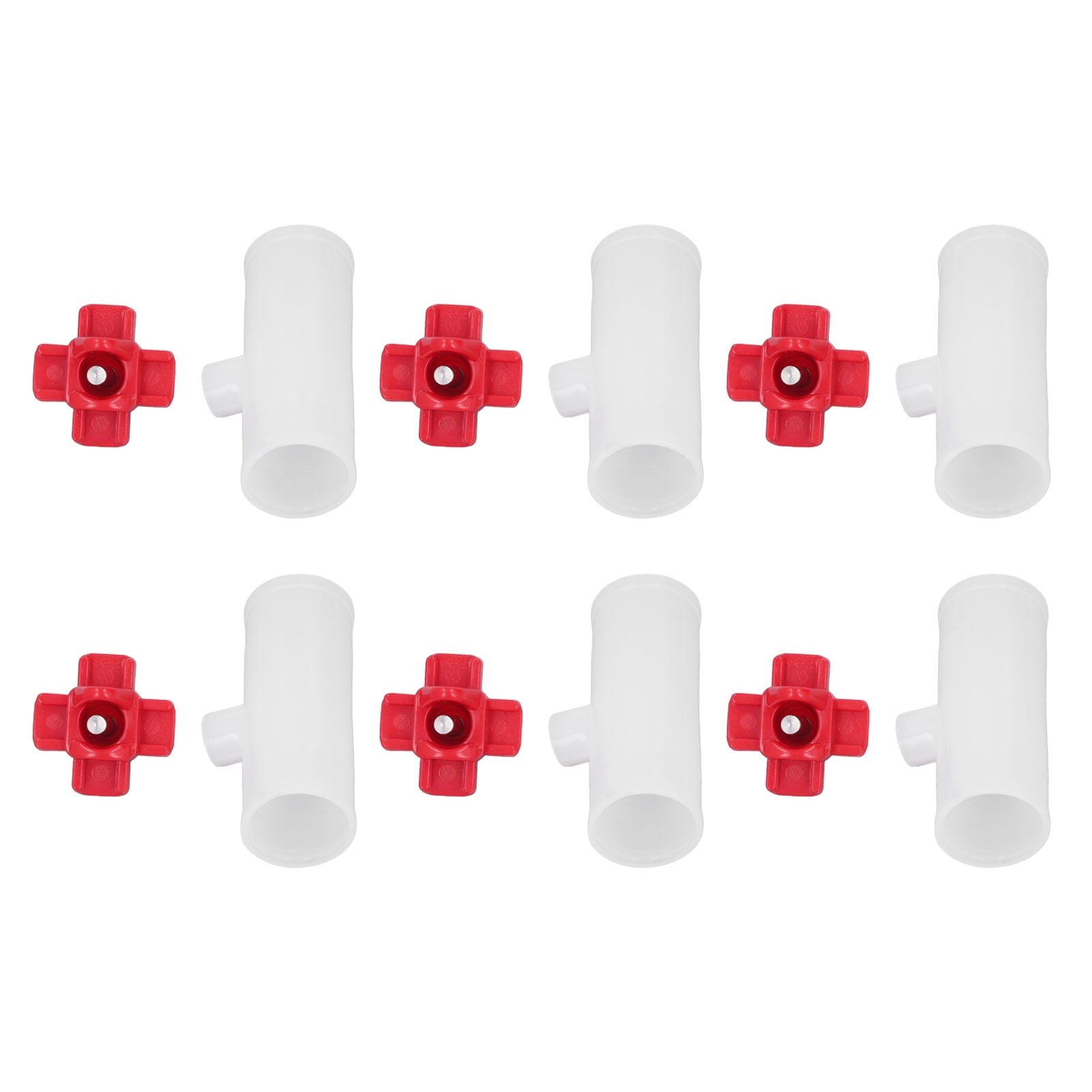 20 Sets Chicken Nipple Waterer Automatic Water Feeding Professional Chicken Watering Cups with T Joints for Quail Pigeons G3/4