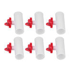 20 Sets Chicken Nipple Waterer Automatic Water Feeding Professional Chicken Watering Cups with T Joints for Quail Pigeons G3/4