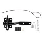Fence Latch Carbon Steel with Spring Gate Latch Safety Latch for Indoor Window Doors Pet Fences