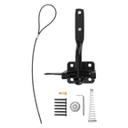 Fence Latch Carbon Steel with Spring Gate Latch Safety Latch for Indoor Window Doors Pet Fences
