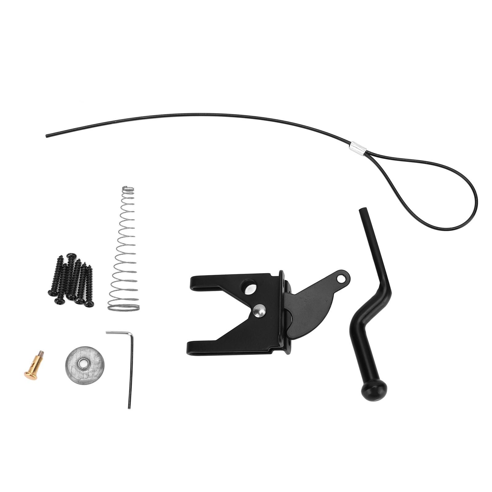 Fence Latch Carbon Steel with Spring Gate Latch Safety Latch for Indoor Window Doors Pet Fences