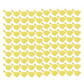 100pcs Blank Livestock Ear Tag Thickened TPU Reusable Animal Ear Label for Dairy Cattle Beef Cattle Yaks Horses Camels Yellow