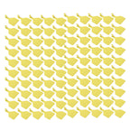 100pcs Blank Livestock Ear Tag Thickened TPU Reusable Animal Ear Label for Dairy Cattle Beef Cattle Yaks Horses Camels Yellow