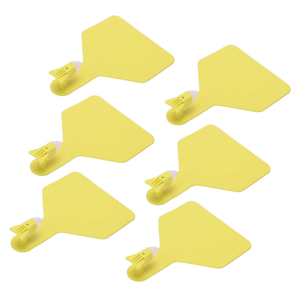 100pcs Blank Livestock Ear Tag Thickened TPU Reusable Animal Ear Label for Dairy Cattle Beef Cattle Yaks Horses Camels Yellow