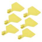 100pcs Blank Livestock Ear Tag Thickened TPU Reusable Animal Ear Label for Dairy Cattle Beef Cattle Yaks Horses Camels Yellow