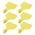 100pcs Blank Livestock Ear Tag Thickened TPU Reusable Animal Ear Label for Dairy Cattle Beef Cattle Yaks Horses Camels Yellow