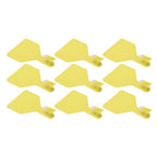 100pcs Blank Livestock Ear Tag Thickened TPU Reusable Animal Ear Label for Dairy Cattle Beef Cattle Yaks Horses Camels Yellow