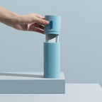 Plastic Toothbrush and Toothpaste Holder Portable Toothbrush Storage Box Cup for Home Travel Blue