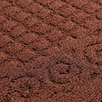 Half Circle Doormat Semicircle Floor Mat Dust Trap Polyester Fiber Strong Absorption Anti Slip for Outdoor Indoor Dark Coffee 48x78cm / 18.9x30.7in
