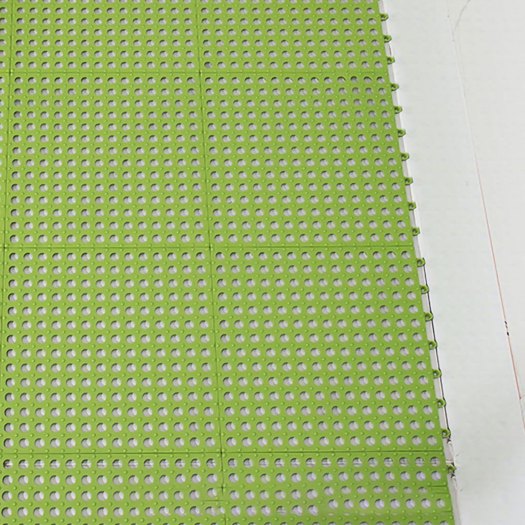 10PCS Suction Cup Floor Mats Anti Slip Plastic Mosaic Bath Mat for Kitchen Bathroom Green