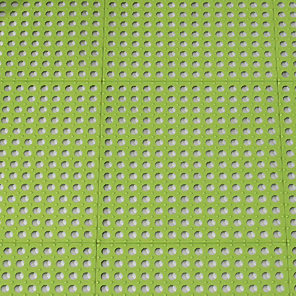 10PCS Suction Cup Floor Mats Anti Slip Plastic Mosaic Bath Mat for Kitchen Bathroom Green
