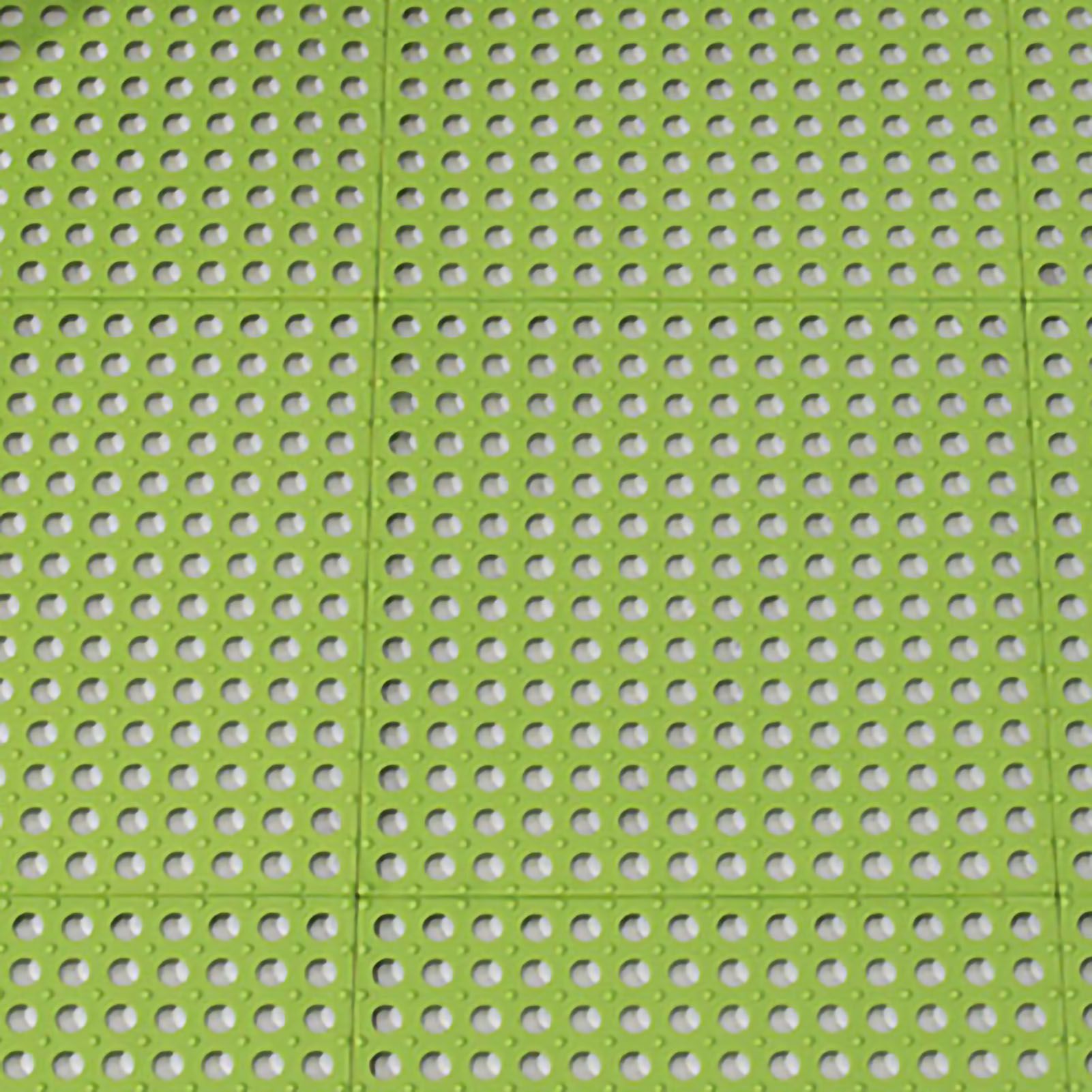 10PCS Suction Cup Floor Mats Anti Slip Plastic Mosaic Bath Mat for Kitchen Bathroom Green