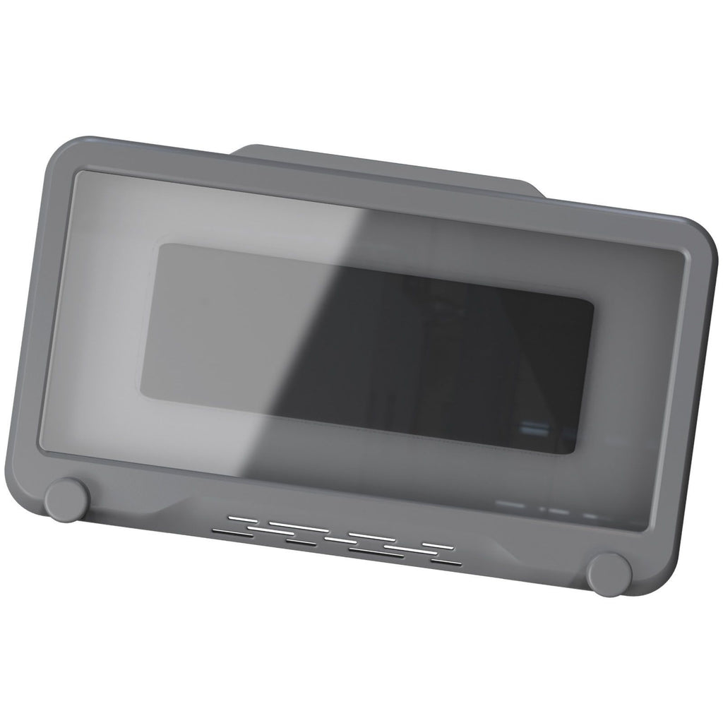 Waterproof Cell Phone Case Shower Phone Holder Wall Hanging Free Punch 360 Degree Rotation Touch Screen For Bathroom Kitchen Grey