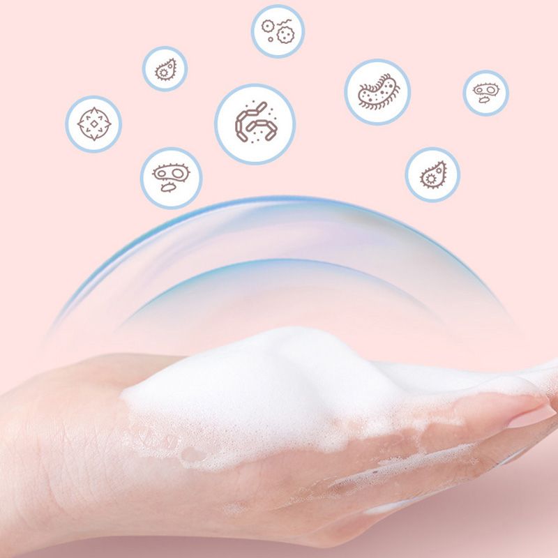 Touchless Automatic Sensor Soap Dispenser Cartoon Pet Waterproof Smart Foam Soap Dispenser Pink Little Dinosaur