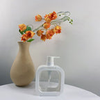 Empty Lotion Pump Bottle Odorless Transparent PET 500ml Recyclable Refillable Lotion Dispenser for Travel Bend