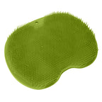 Bathroom Foot Massage Cushion TPE Foot Rub Pad Wall Mountable Foot Massager Mats with Suction Cup Green