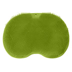 Bathroom Foot Massage Cushion TPE Foot Rub Pad Wall Mountable Foot Massager Mats with Suction Cup Green
