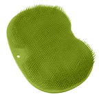 Bathroom Foot Massage Cushion TPE Foot Rub Pad Wall Mountable Foot Massager Mats with Suction Cup Green