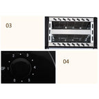 BH 002 Automatic Toaster Multifunctional 2 Slice Toaster Home Breakfast Machine AC 220V Black