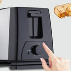 BH 002 Automatic Toaster Multifunctional 2 Slice Toaster Home Breakfast Machine AC 220V Black