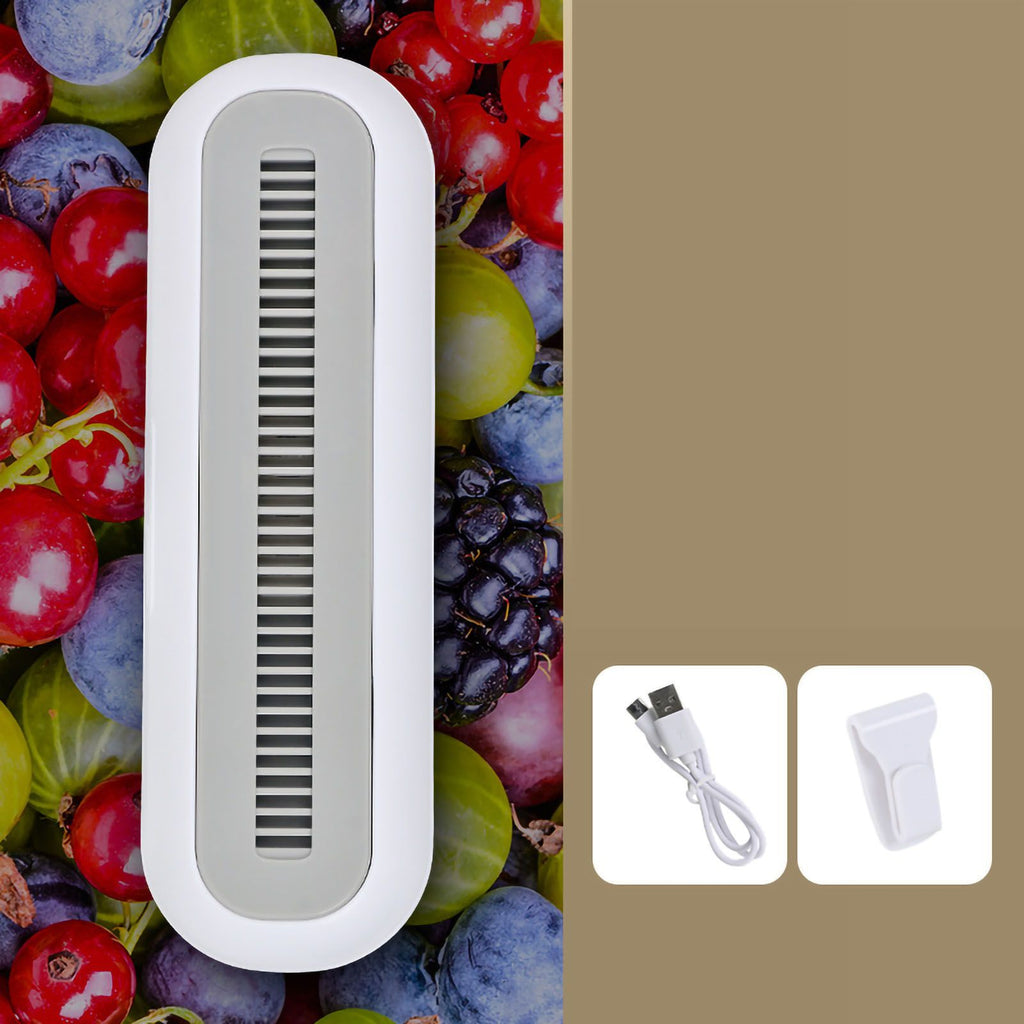 Ozone Purifier Fruit Vegetable Deodorization Ordor Removal Freshness Retain for Refrigerator Bathroom Shoe Cabinet White