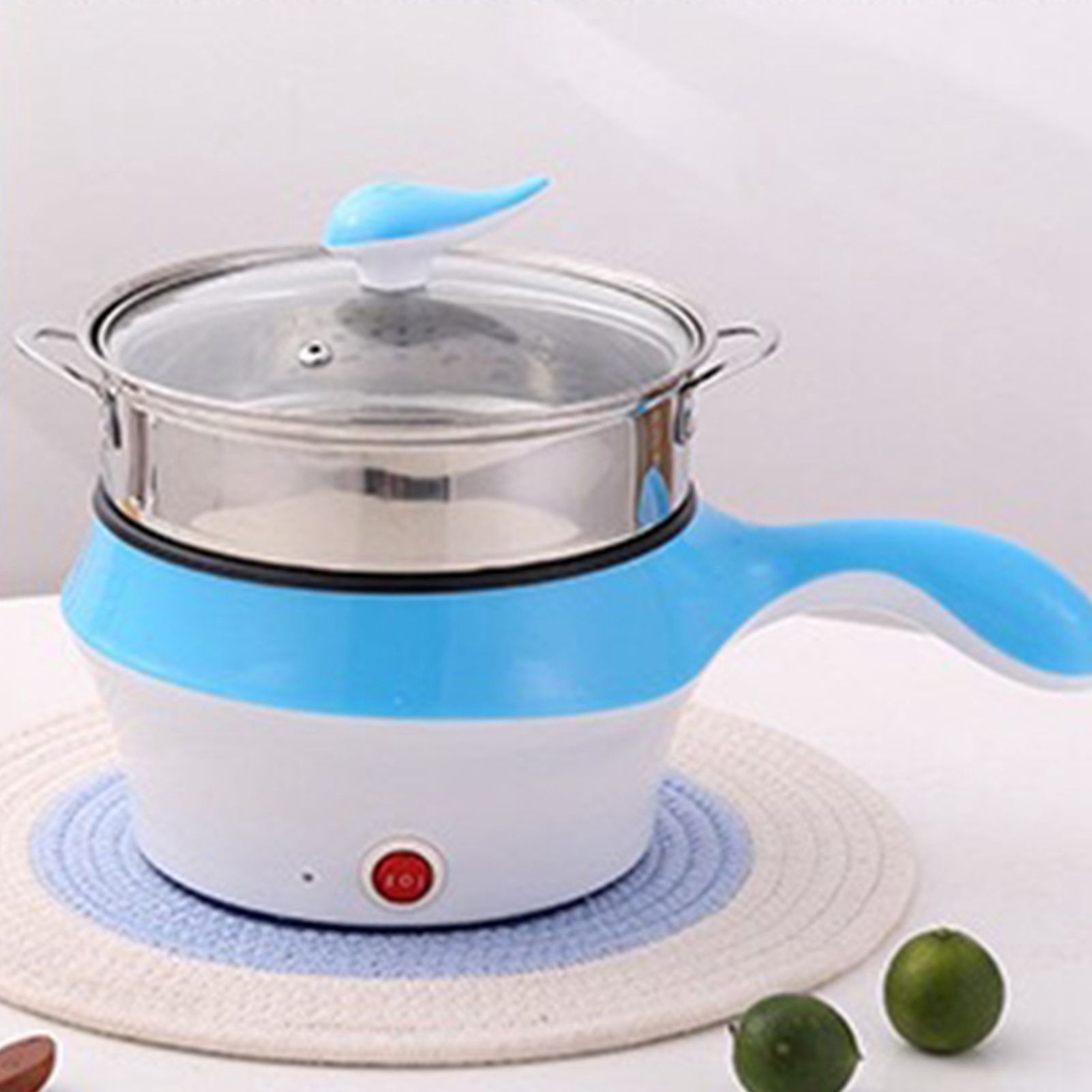 Electric Cooker Multifunctional Two Speed Portable Mini Electric Frying Pan Wok Rice Cooker for Student Dormitory (AU 220V)