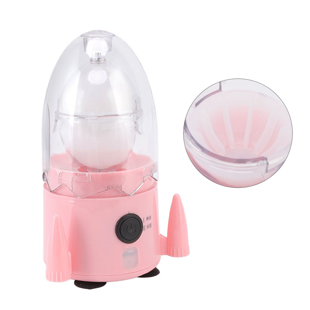 Egg Spinner Rechargeable Silicone Bottom Food Grade ABS Material Golden Egg Shakers for Home 15W 5V Pink