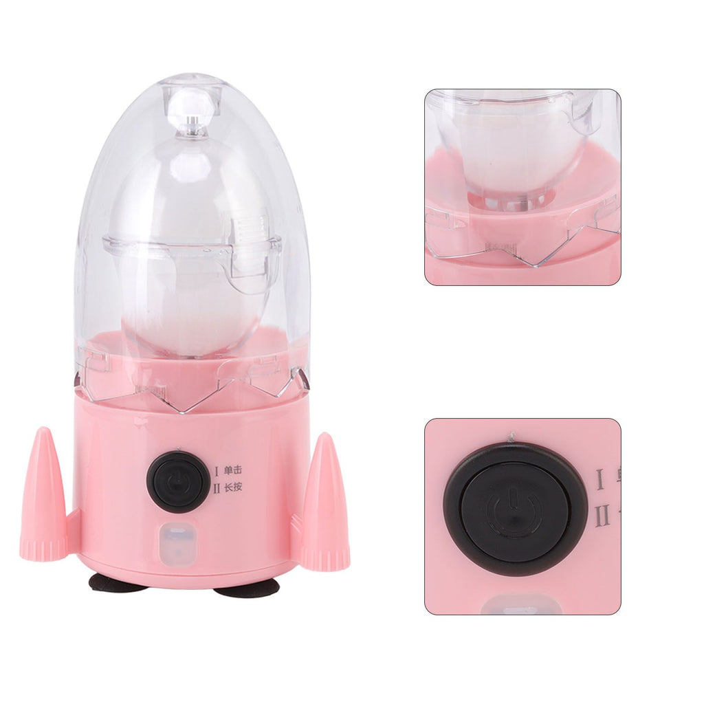 Egg Spinner Rechargeable Silicone Bottom Food Grade ABS Material Golden Egg Shakers for Home 15W 5V Pink