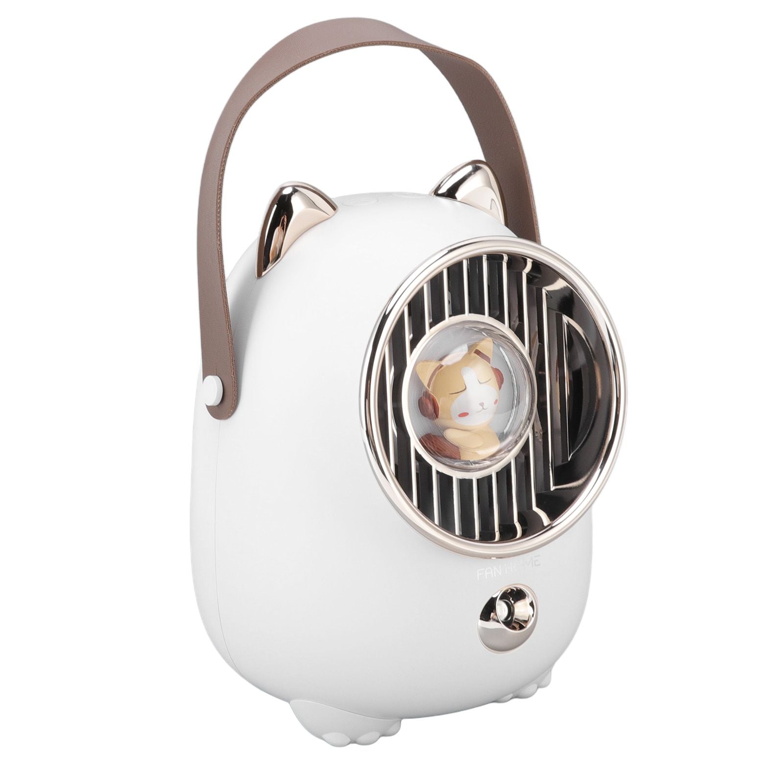 Air Conditioner Fan Multifunctional Portable 350ml Humidifying Spray Usb Rechargeable Air Cooler with LED Ambient Light