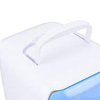 Car Fridge 4 Liters Durable ABS Cosmetic Storage Detachable Partition Portable Mini Fridge for Food Cosmetic Car Blue