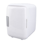 Car Fridge 4 Liters Durable ABS Cosmetic Storage Detachable Partition Portable Mini Fridge for Food Cosmetic Car White