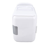 Car Fridge 4 Liters Durable ABS Cosmetic Storage Detachable Partition Portable Mini Fridge for Food Cosmetic Car White