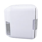 Car Fridge 4 Liters Durable ABS Cosmetic Storage Detachable Partition Portable Mini Fridge for Food Cosmetic Car White