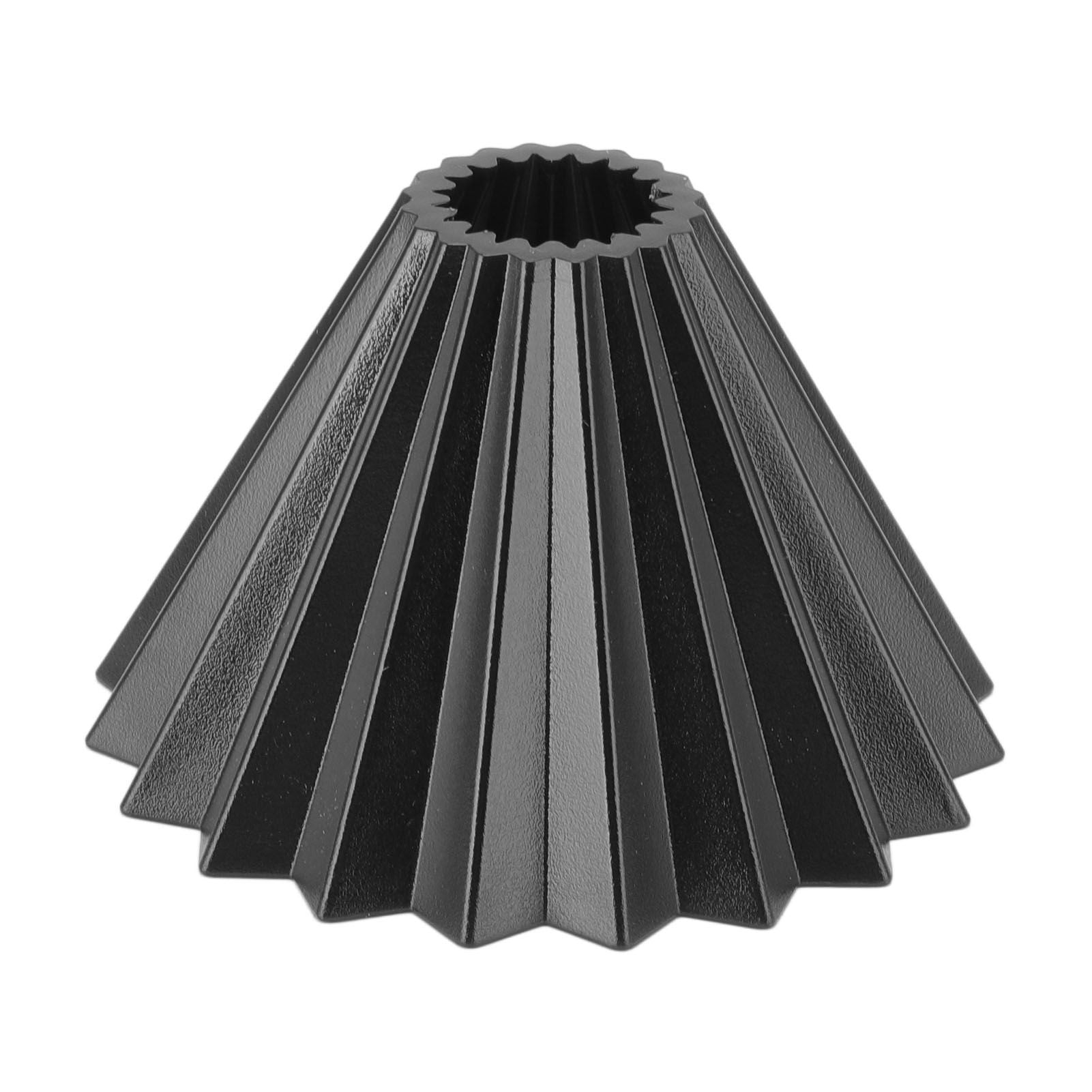 Coffee Filter Cup Resin Conical Reusable Hand Brewed Coffee Dripper Strainer for Kitchen Black