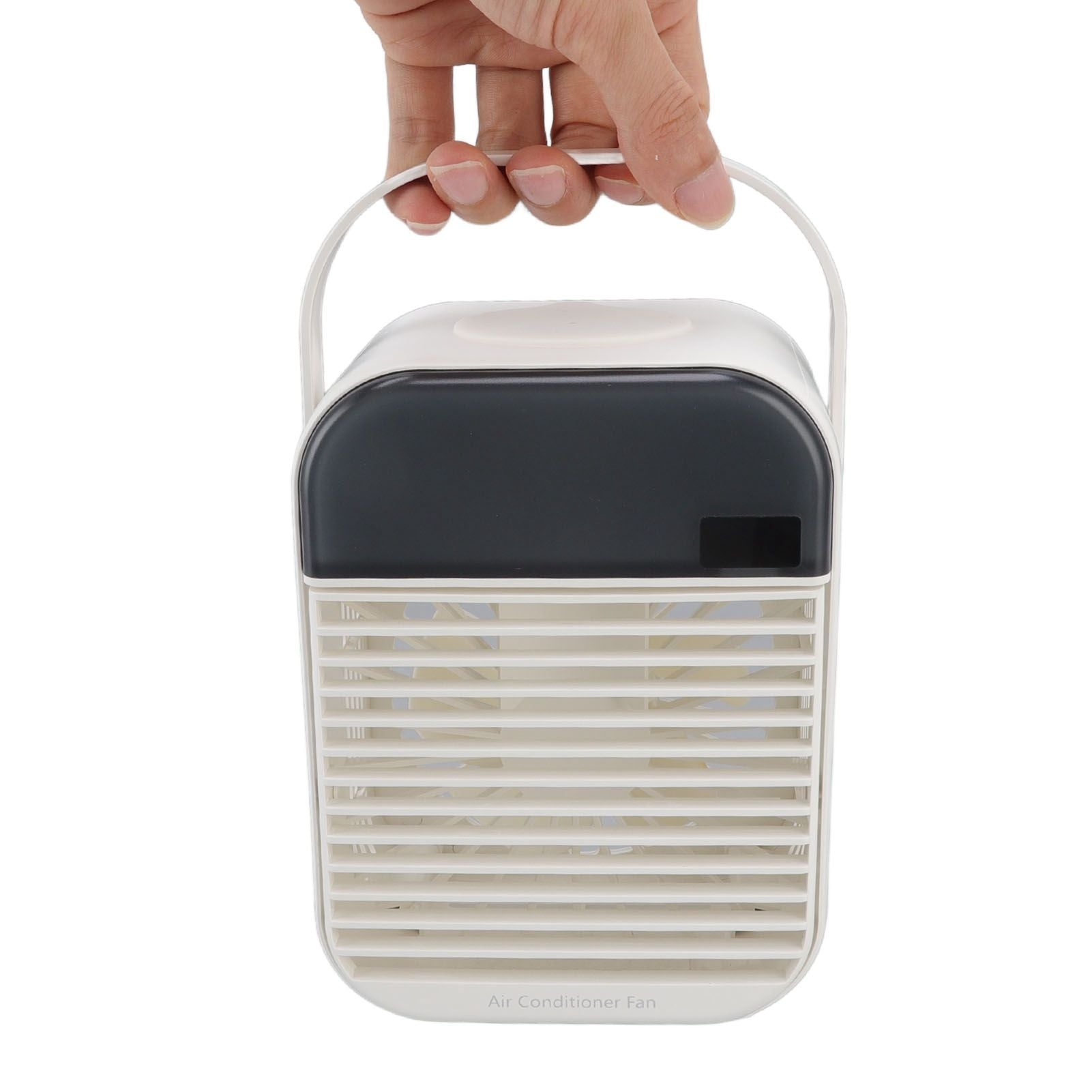 Portable Air Conditioner Fan 3 Wind Speed Efficient Misting Low Noise USB Air Conditioner Cooling Fan with Night Light White