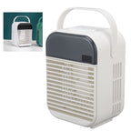 Portable Air Conditioner Fan 3 Wind Speed Efficient Misting Low Noise USB Air Conditioner Cooling Fan with Night Light White