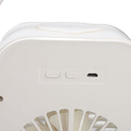 Portable Air Conditioner Fan 3 Wind Speed Efficient Misting Low Noise USB Air Conditioner Cooling Fan with Night Light White