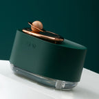 Spray Humidifier Rotating Planet Mini Desktop USB Charging Night Light Humidifier for Home Vintage Green
