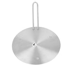 Heat Diffuser Stainless Steel Induction Cooker Diffuser Plate with Handle for Kitchen 19.5cm/7.68in