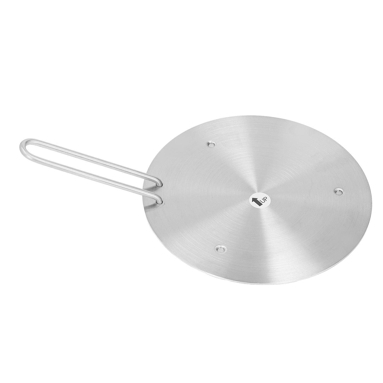 Heat Diffuser Stainless Steel Induction Cooker Diffuser Plate with Handle for Kitchen 19.5cm/7.68in